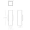 Dals 4 Inch Square Adjustable LED Cylinder Sconce LEDWALL-B-BK - alternate 3